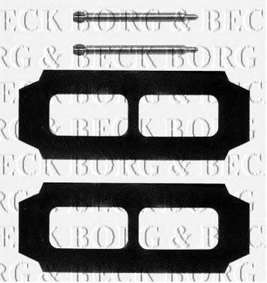 BORG & BECK bbk1067 -  Комплектующие, колодки дискового тормоза